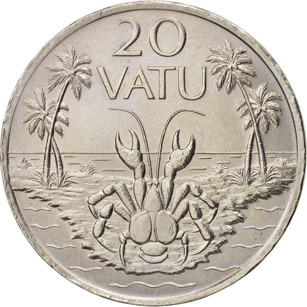 Vanuatu, 20 Vatu, 1983, British Royal Mint, AU(50-53), Copper-nickel, KM:7