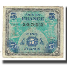 Frankreich, 5 Francs, Flag/France, 1944, SERIE DE 1944, S, Fayette:VF17.1