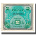 France, 2 Francs, Flag/France, 1944, EF(40-45), Fayette:VF16.2, KM:114b