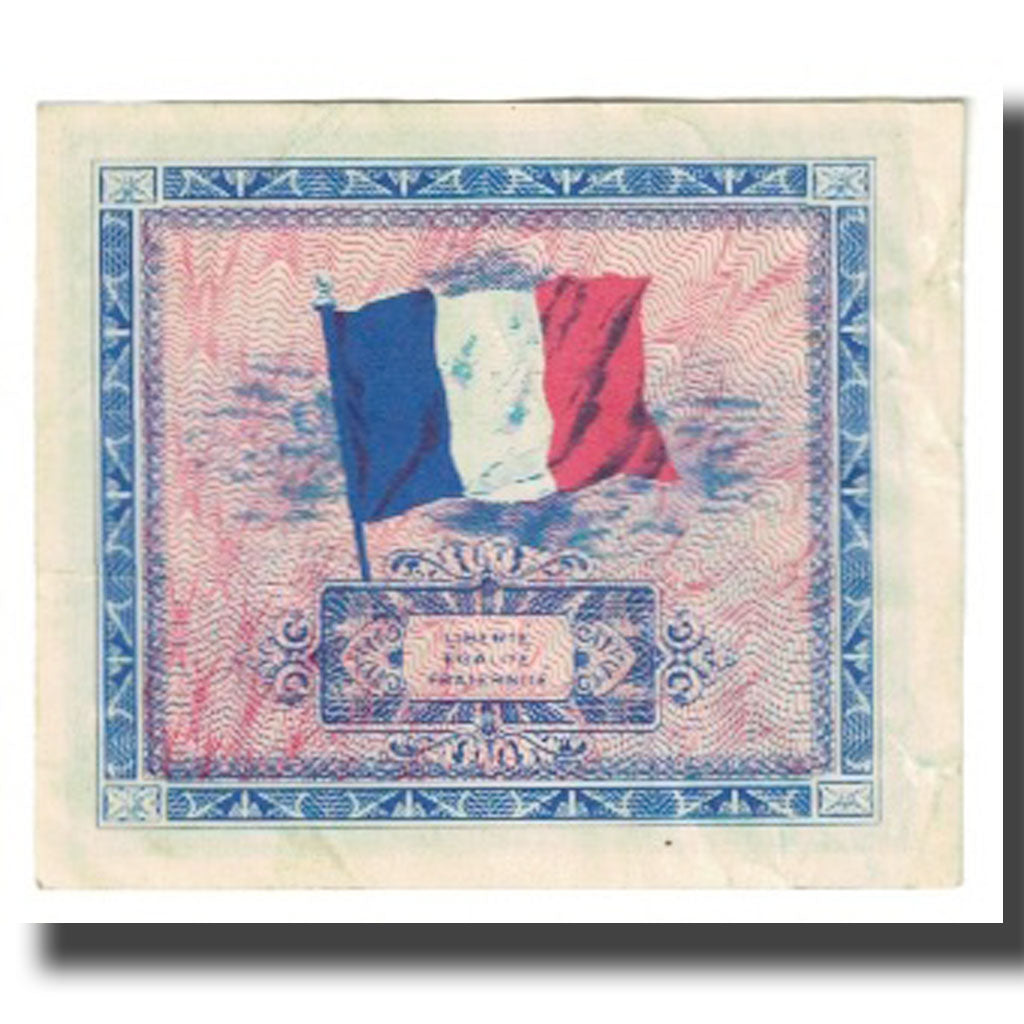 France, 2 Francs, Flag/France, 1944, EF(40-45), Fayette:VF16.2, KM:114b