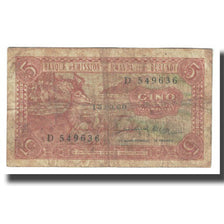 Banknote, Rwanda-Burundi, 5 Francs, 1960, 1960-09-15, KM:1a, F(12-15)
