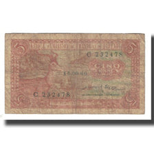 Banknote, Rwanda-Burundi, 5 Francs, 1960, 1960-09-15, KM:1a, F(12-15)
