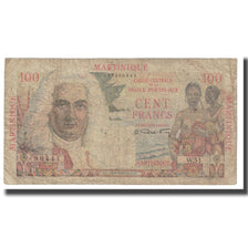Martinique, 100 Francs, Undated (1947-49), VG(8-10), KM:31a