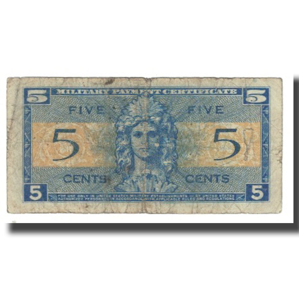 Banknote, United States, 5 Cents, KM:M29, VF(20-25)