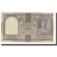 Billet, Inde, 10 Rupees, KM:24, B+