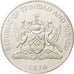 TRINIDAD & TOBAGO, 10 Dollars, 1976, Franklin Mint, MS(63), Silver, KM:36a