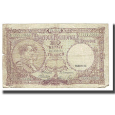 Banknote, Belgium, 20 Francs, 1945, 1945-03-21, KM:111, F(12-15)