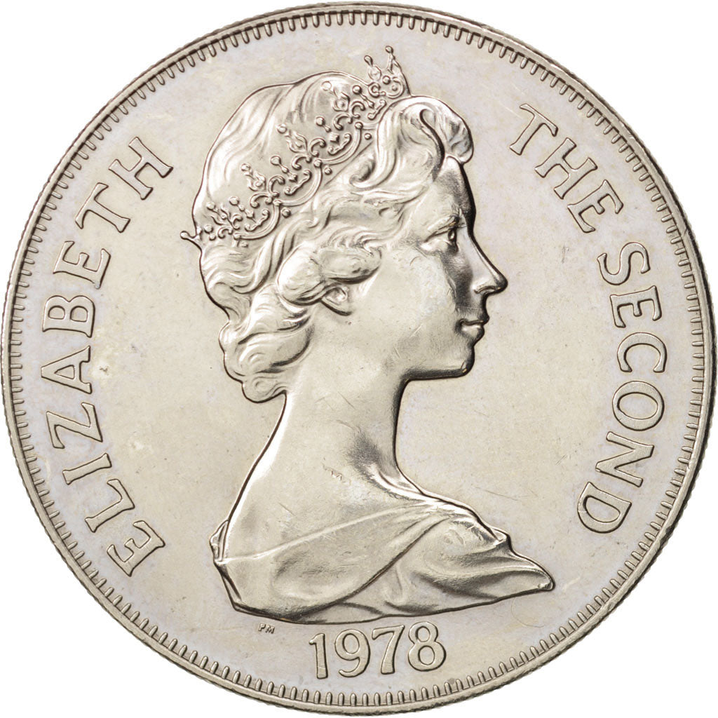 Tristan Da Cunha, Elizabeth II, Crown, 1978, Pobjoy Mint, AU(55-58), KM 2