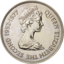 Tristan Da Cunha, Elizabeth II, 25 Pence, 1977, SUP, Copper-nickel, KM:1