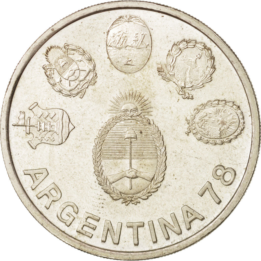 Argentina, 2000 Pesos, 1977, SPL, Argento, KM:79