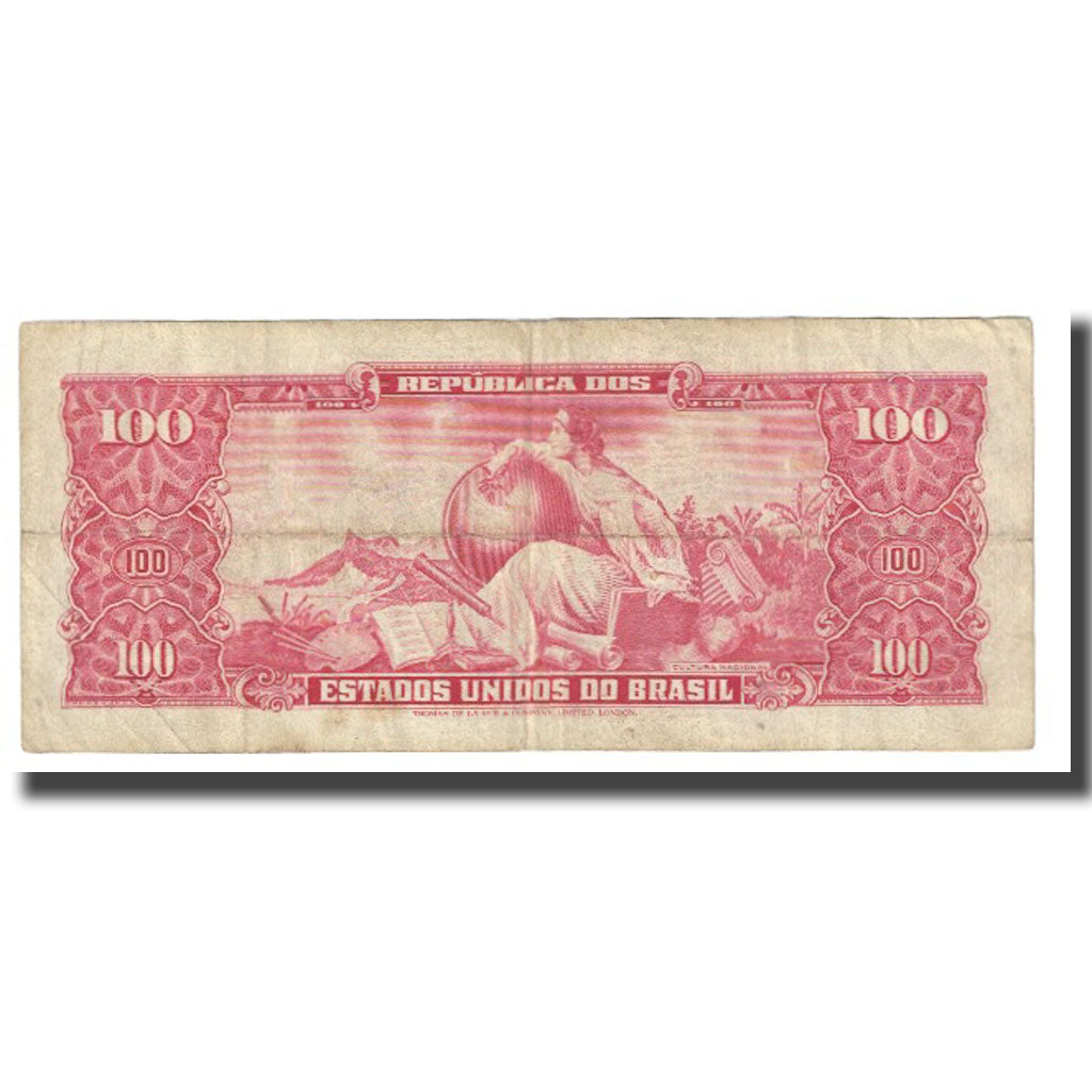 Banknote, Brazil, 100 Cruzeiros, KM:180, VF(20-25)