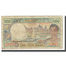 Banknote, Tahiti, 500 Francs, Undated (1969-92), KM:25d, VF(20-25)