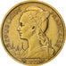 Réunion, 10 Francs, 1955, EF(40-45), Aluminum-Bronze, KM:10, Lecompte:78