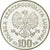 Coin, Poland, 100 Zlotych, 1975, Warsaw, MS(63), Silver, KM:77