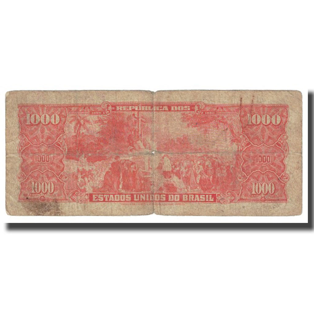 Banknote, Brazil, 1000 Cruzeiros, KM:181, VF(20-25)