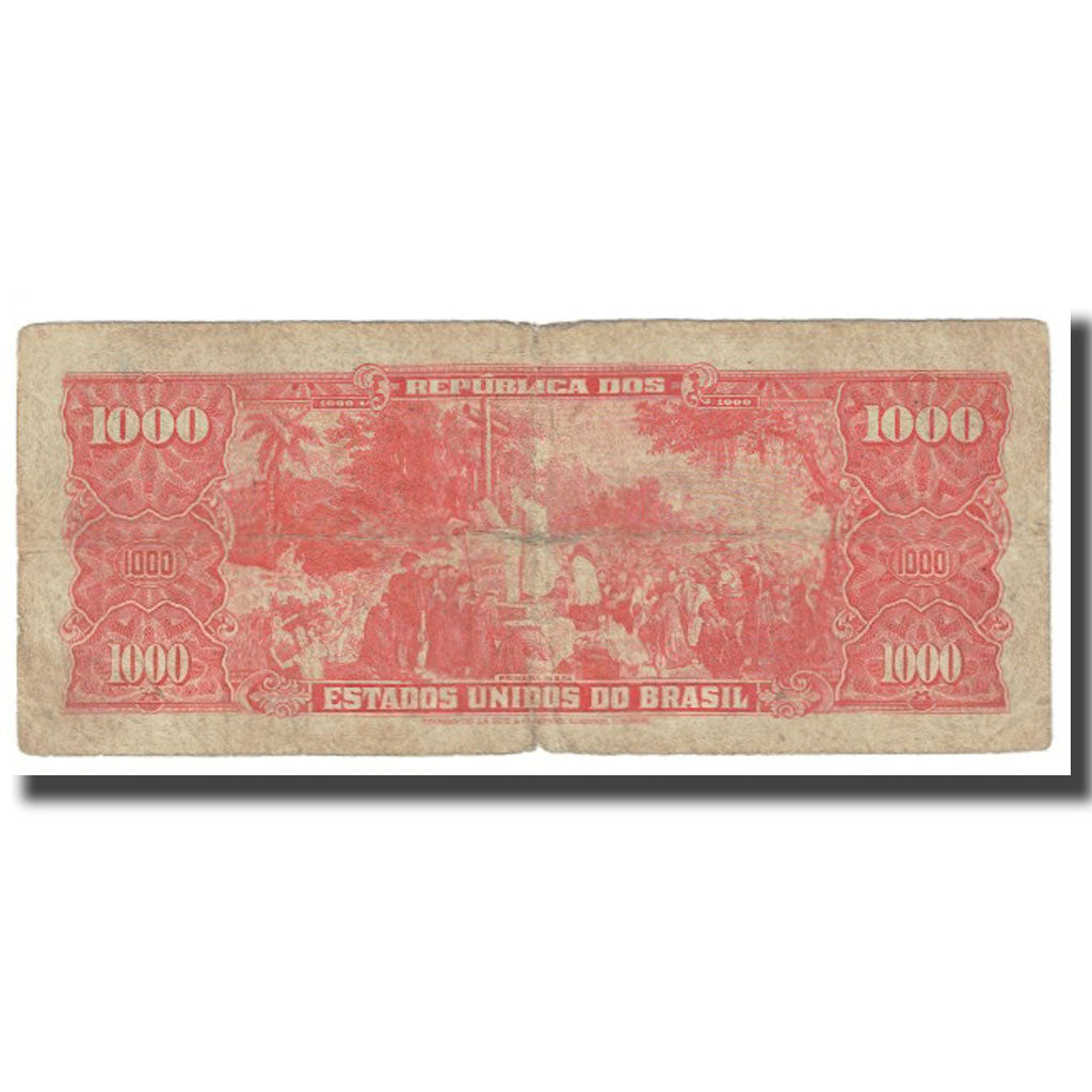 Banknote, Brazil, 1000 Cruzeiros, KM:181, VF(20-25)
