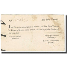 Frankrijk, 10 Livres, 1720, 1720-07-01, TTB, KM:A20a, Lafaurie:93