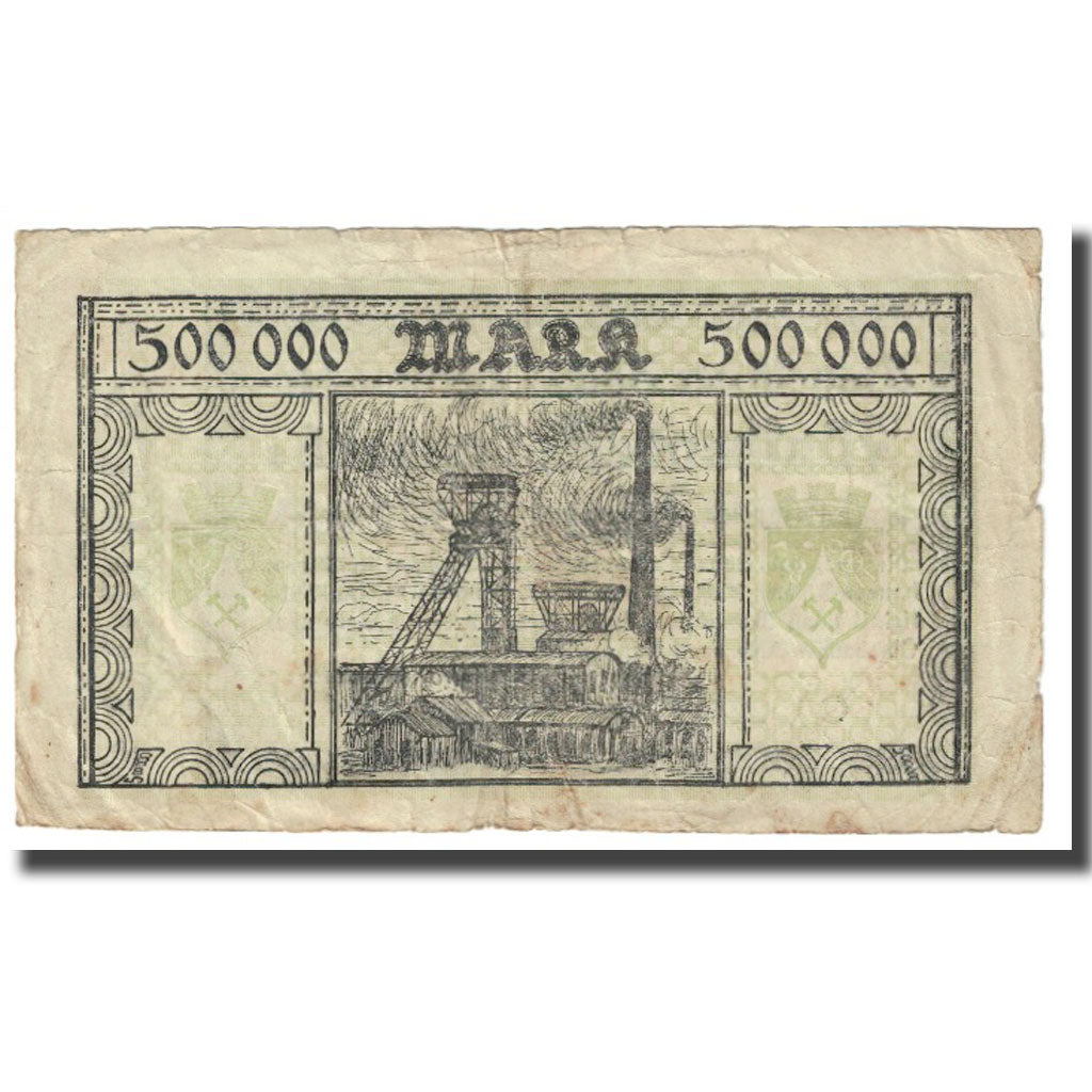 Billet, Allemagne, Oberhausen, 500000 Mark, Usine, 1923, 1923-08-01, TB