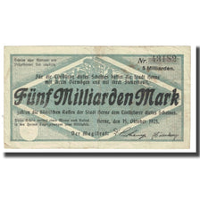Banknote, Germany, Herne, 5 Milliarden Mark, Texte, 1923, 1923-10-15, VF(20-25)
