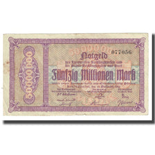 Billet, Allemagne, Recklinghausen, 50 Millionen Mark, Texte, 1923, 1923-09-15