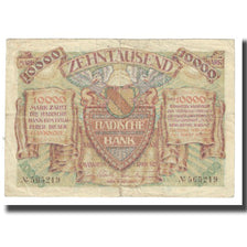 Banknote, Germany, Mannheim, 10000 Mark, personnage, 1923, 1923-04-01, EF(40-45)