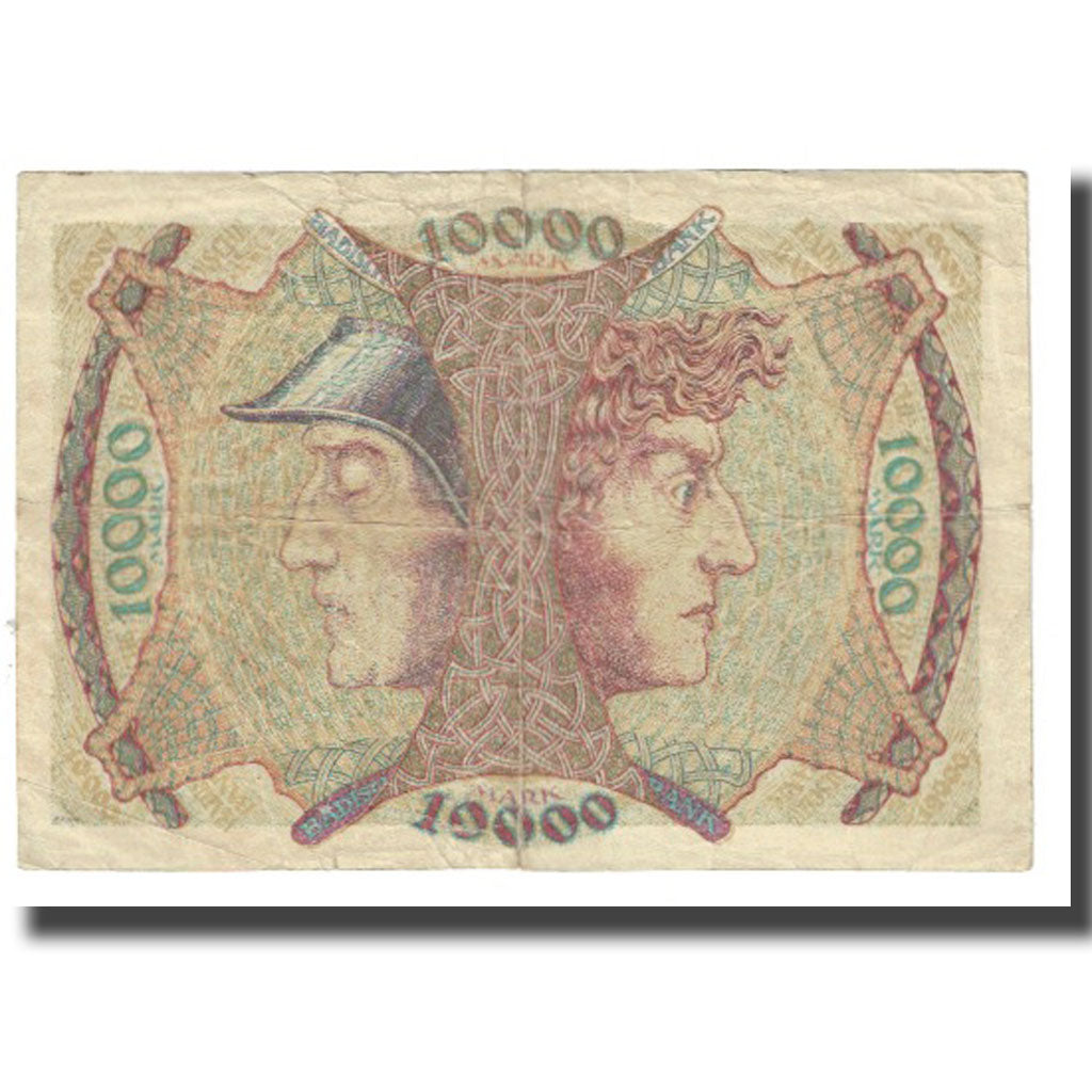 Geldschein, Deutschland, Mannheim, 10000 Mark, personnage, 1923, 1923-04-01, SS