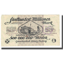 Banknote, Germany, Recklinghausen, 500 Millionen Mark, Texte, 1923, 1923-08-31