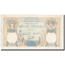 France, 1000 Francs, Cérès et Mercure, 1940, P. Rousseau and R. Favre-Gilly