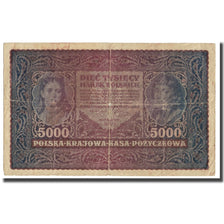 Banconote, Polonia, 5000 Marek, KM:31, MB