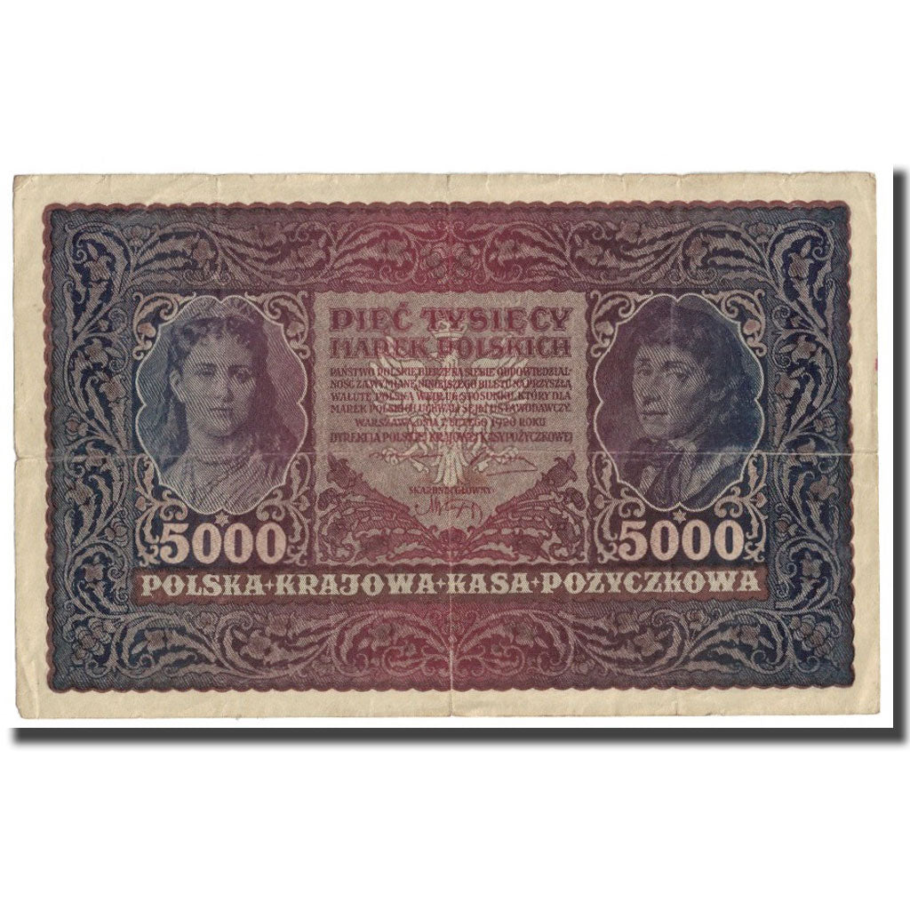 Banknote, Poland, 5000 Marek, 1920, 1920-02-07, KM:31, EF(40-45)