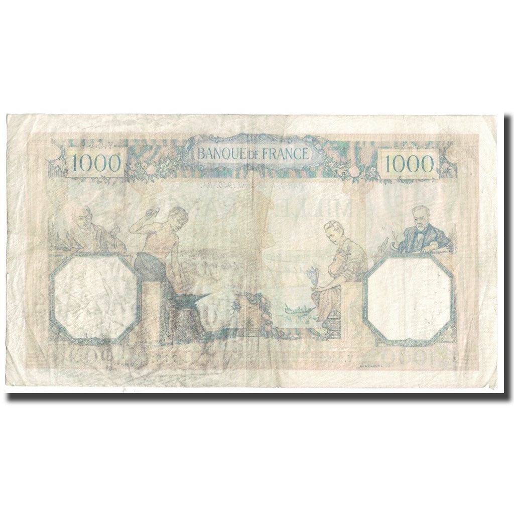 France, 1000 Francs, Cérès et Mercure, 1940, P. Rousseau and R. Favre-Gilly