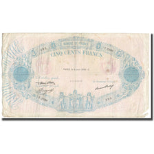 France, 500 Francs, Bleu et Rose, 1936, P. Rousseau and R. Favre-Gilly