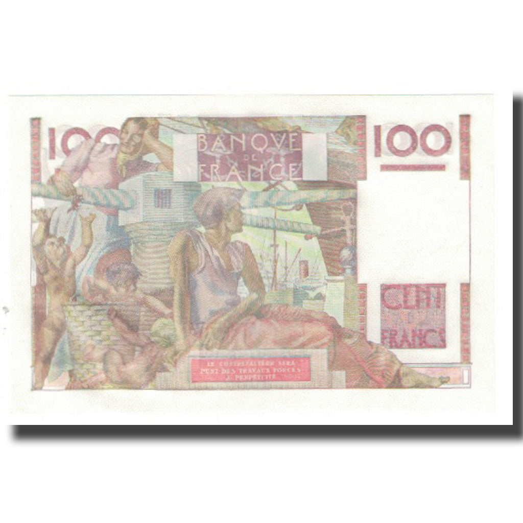 Francia, 100 Francs, Jeune Paysan, 1954, D AMBRIERES, GARGAM, 1954-01-07, FDS