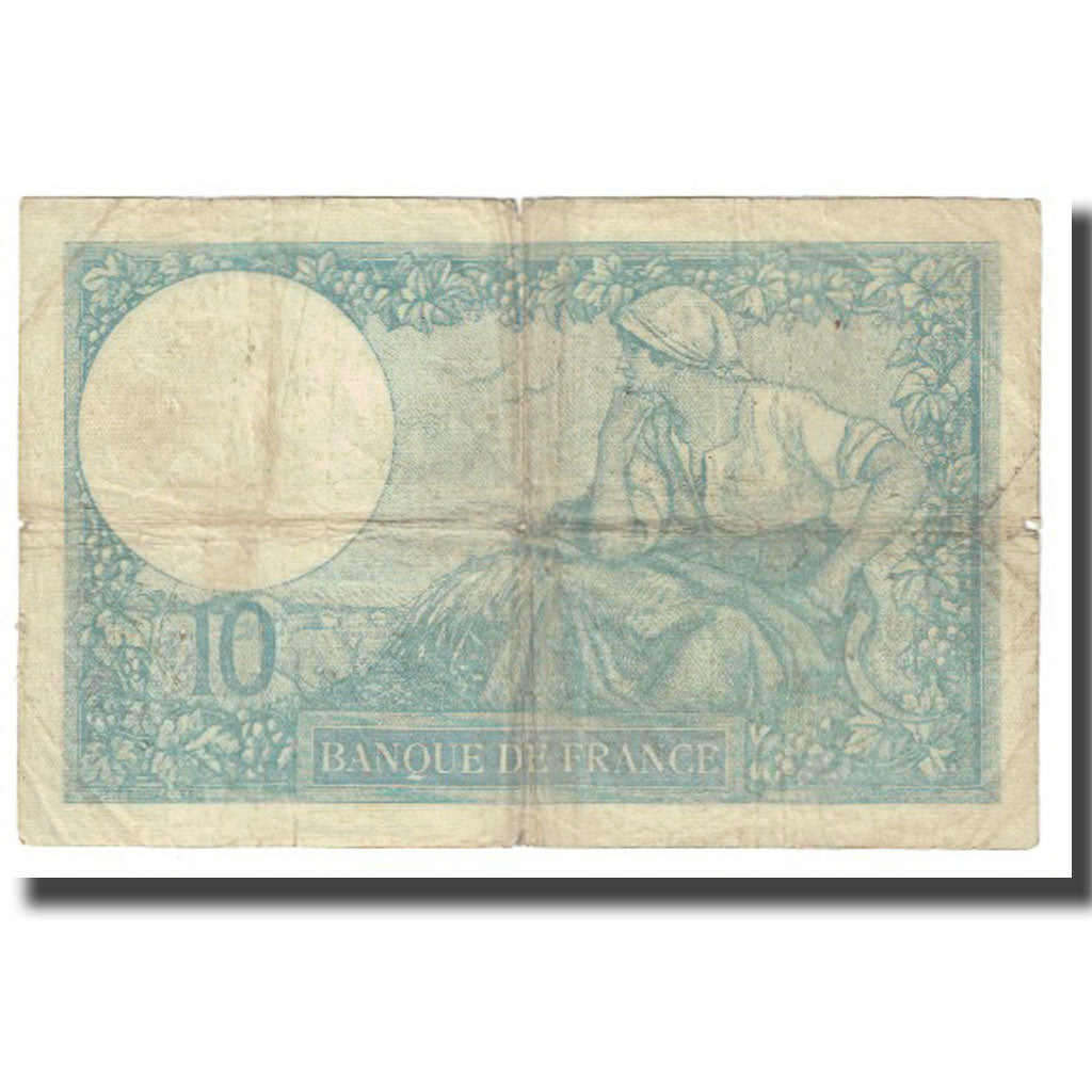 France, 10 Francs, Minerve, 1932, platet strohl, 1932-04-21, VF(20-25)