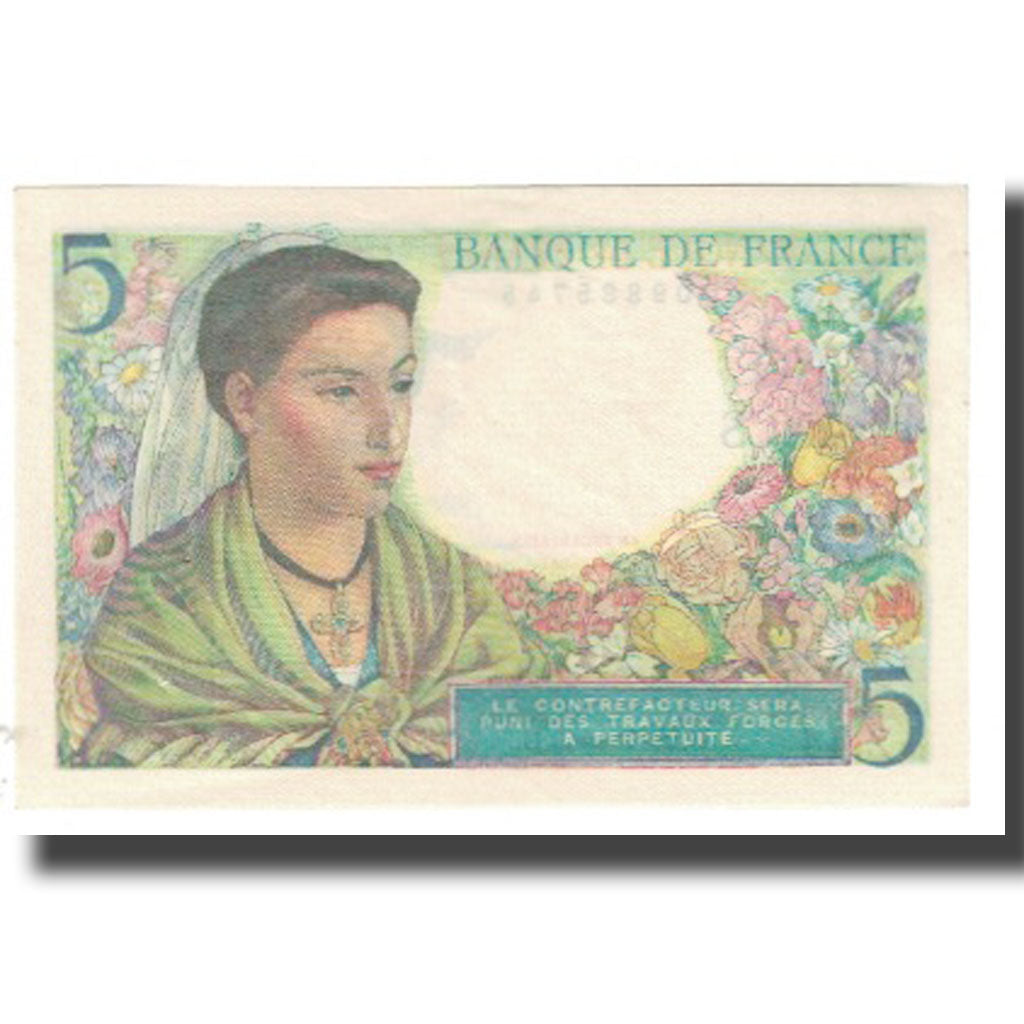 Frankreich, 5 Francs, Berger, 1943, P. Rousseau and R. Favre-Gilly, 1943-07-22