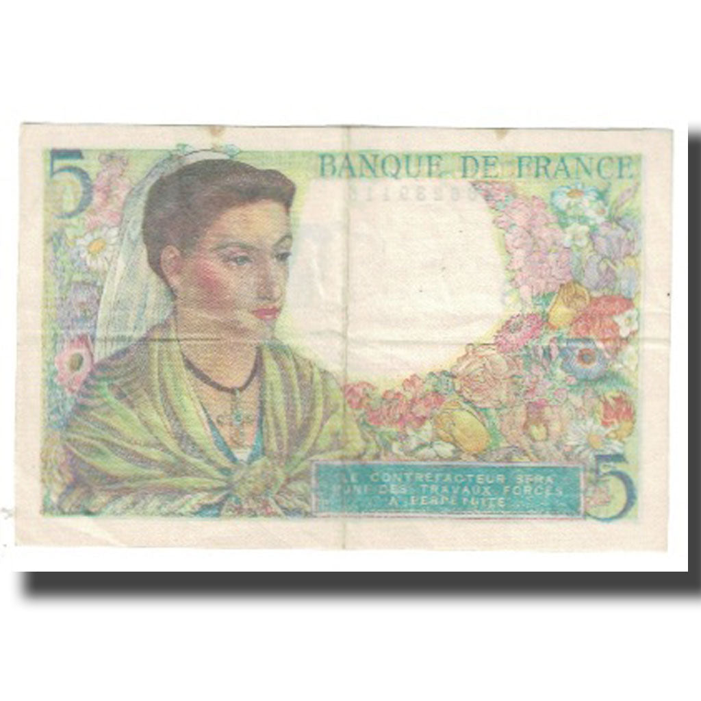 Francia, 5 Francs, Berger, 1943, P. Rousseau and R. Favre-Gilly, 1943-07-22, BB