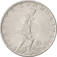 Coin, Turkey, 2-1/2 Lira, 1966, EF(40-45), Stainless Steel, KM:893.1