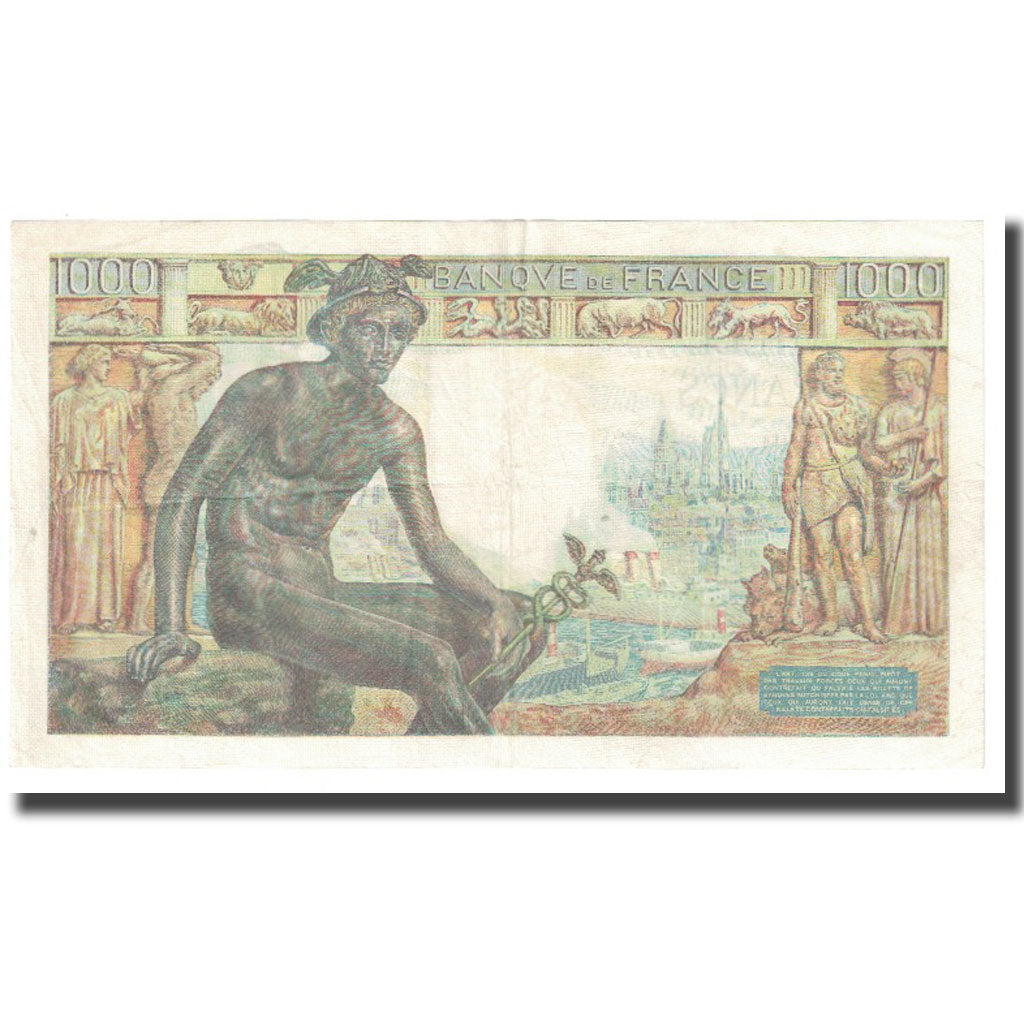 França, 1000 Francs, Déesse Déméter, 1942, P. Rousseau and R. Favre-Gilly