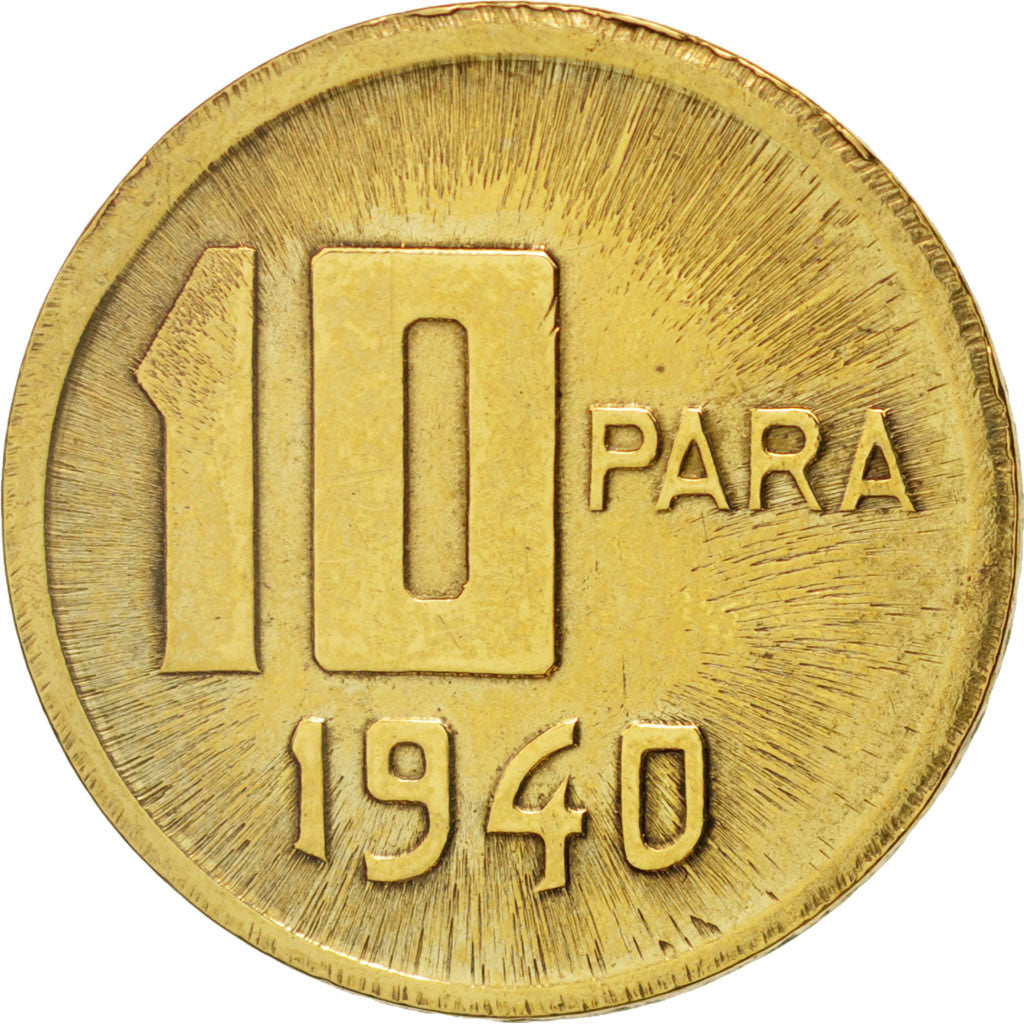 Turkey, 10 Para, 1/4 Kurus, 1940, EF(40-45), Aluminum-Bronze, KM:868