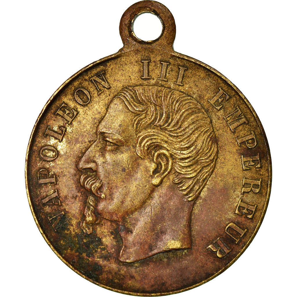 France, Médaille, Napoléon III, Inauguration du Boulevard Sebastopol, 1858