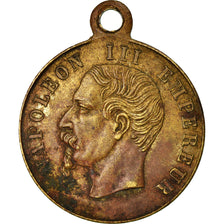 France, Médaille, Napoléon III, Inauguration du Boulevard Sebastopol, 1858