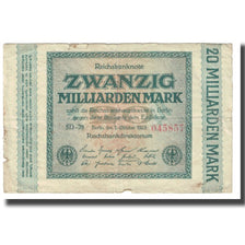 Banknote, Germany, 20 Milliarden Mark, 1923, 1923-10-01, KM:118a, EF(40-45)