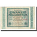 Nota, Alemanha, 20 Milliarden Mark, 1923, 1923-10-01, KM:118a, EF(40-45)
