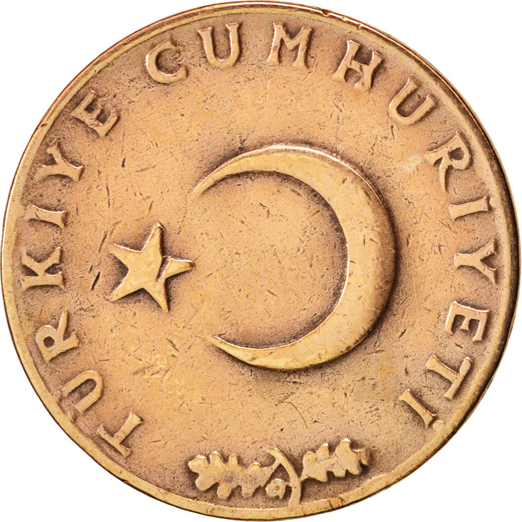 Turkey, 10 Kurus, 1966, EF(40-45), Bronze, KM:891.1