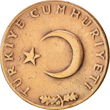 Turkey, 10 Kurus, 1966, EF(40-45), Bronze, KM:891.1
