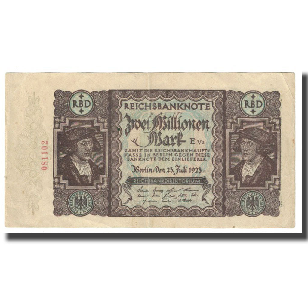 Banknote, Germany, 2 Millionen Mark, 1923, 1923-07-23, KM:89a, EF(40-45)