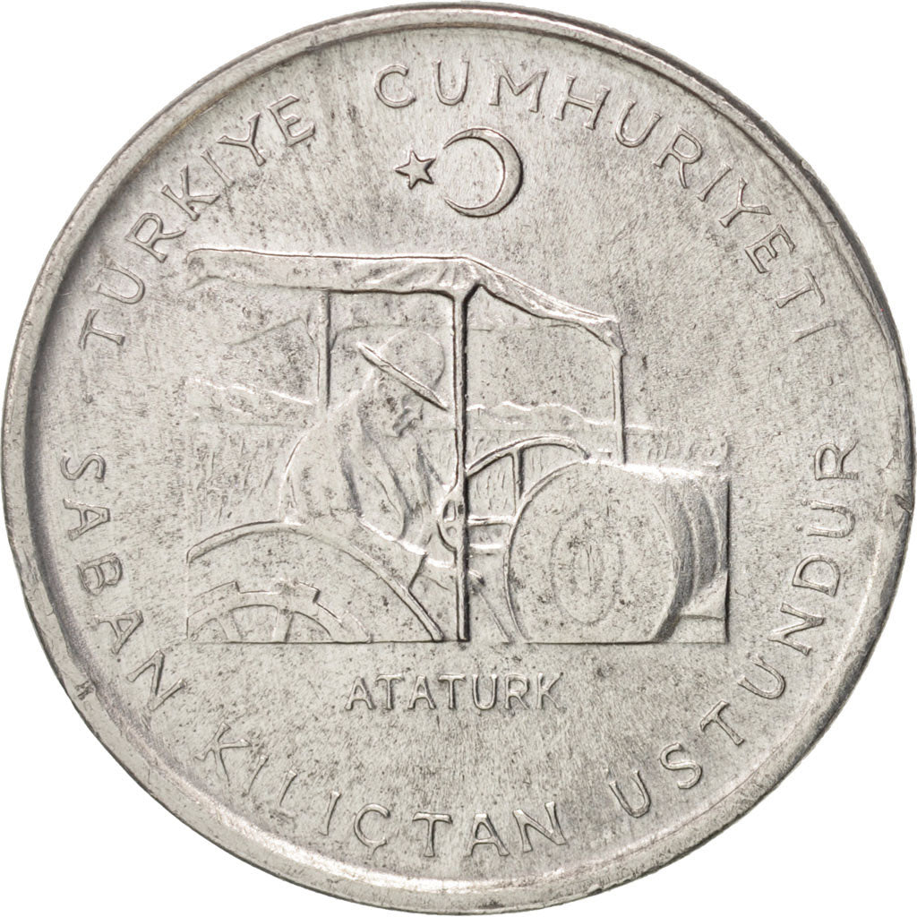 Turkey, 10 Kurus, 1975, AU(55-58), Aluminum, KM:898a