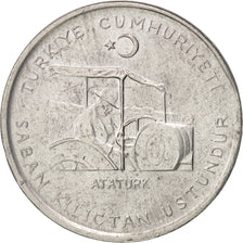 Turkey, 10 Kurus, 1975, AU(55-58), Aluminum, KM:898a