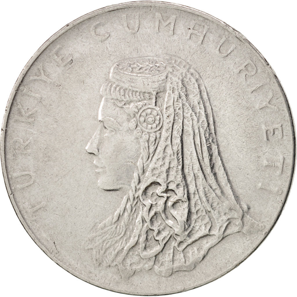 Turkey, 50 Kurus, 1971, EF(40-45), Stainless Steel, KM:899