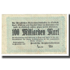 Nota, Alemanha, 100 Milliarden Mark, 1923, VF(30-35)